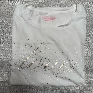 Victoria's Secret Silver Love Tee
